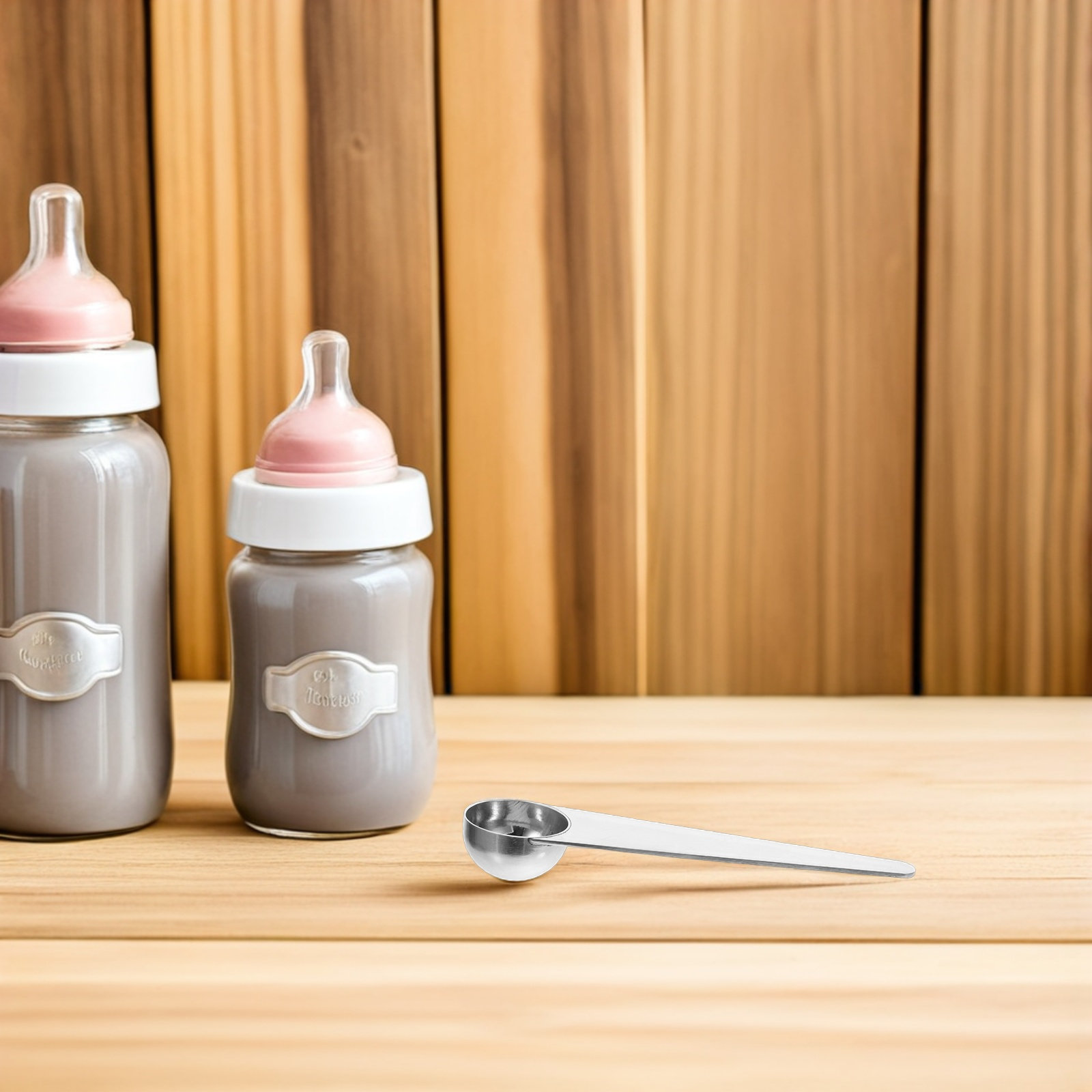 Baby Food With Protein - 15ml 스테인리스 스틸 포뮬러 스쿱, 아기