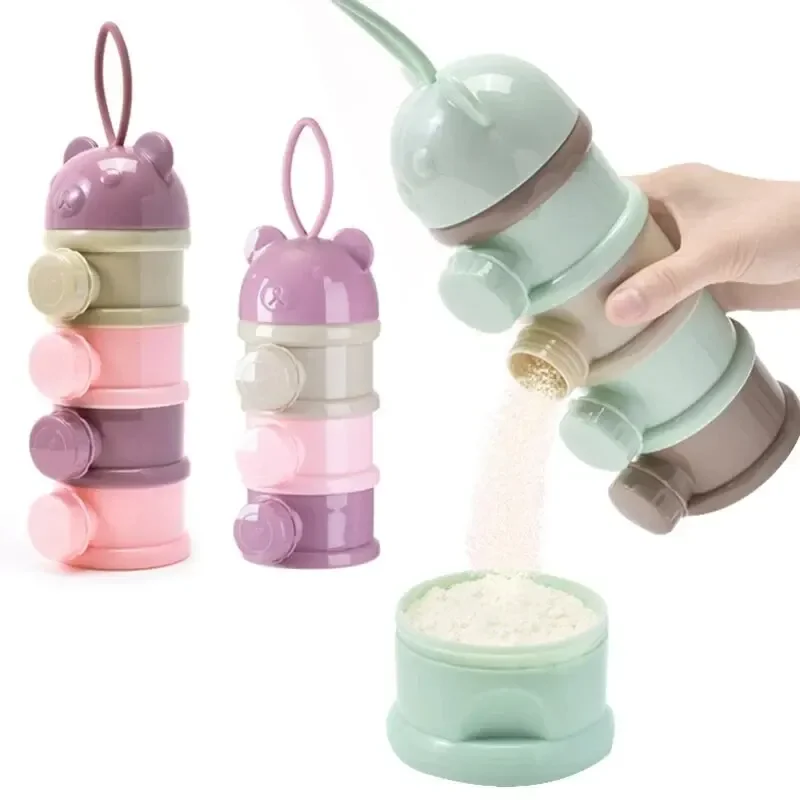 Baby Food Year Old - 3/4단 식품 용기 디스펜서, 휴대용 분유