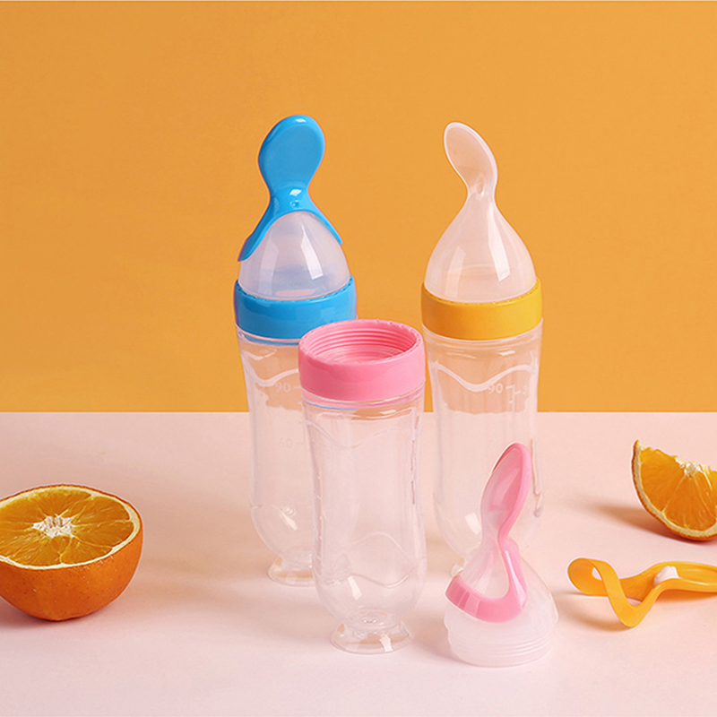 Baby Food Jar - 짜내는 먹이 병 실리콘 신생아 아기