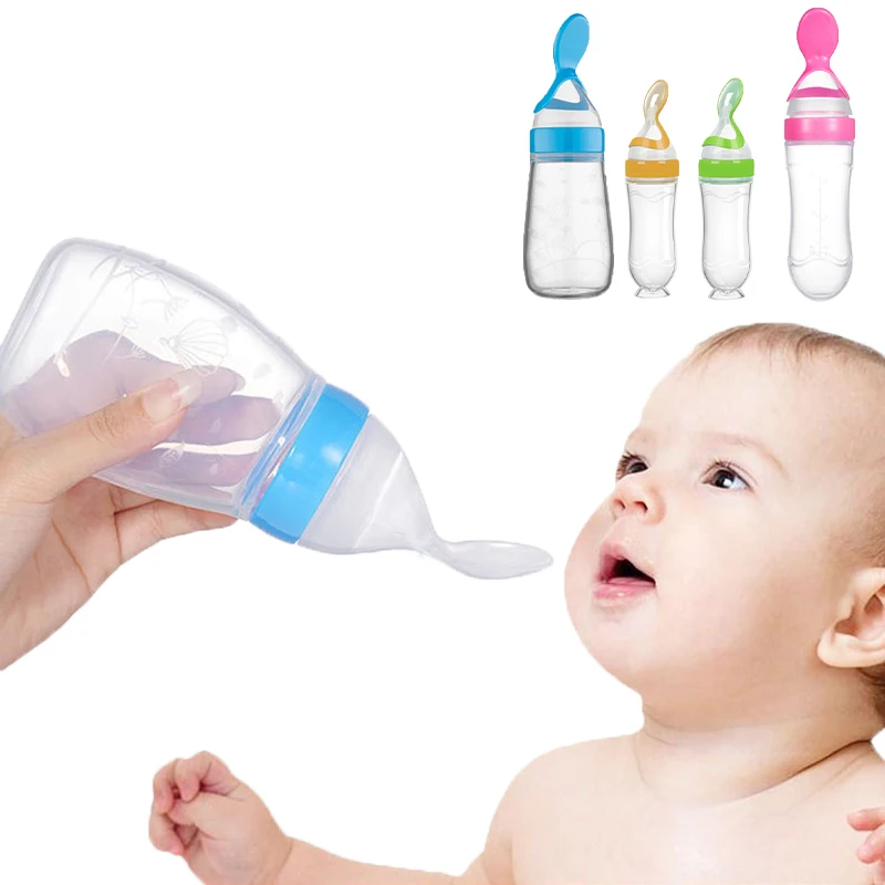 Baby Food Jar - 안전한 아기 젖병 숟가락 우유 병