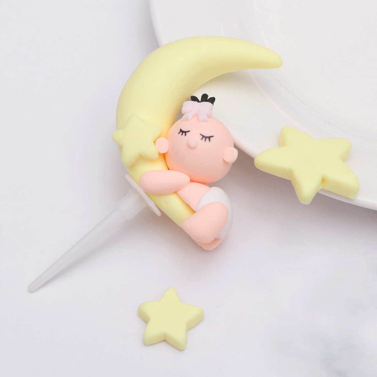 3Pcs 식품 안전 베이비 문 스타 폴리머 클레이 케이 - Baby Food Yellow 리뷰 및 가격