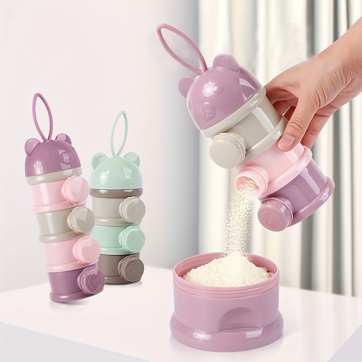스트랩이 있는 대용량 아기 분유 용기, 분유 디스펜서, - Baby Food Category 리뷰 및 가격