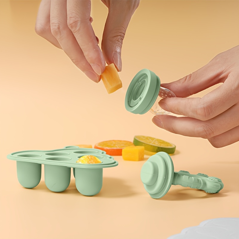 2pcs/1pc 뚜껑이있는 미니 베이비 과일 야채 냉동 - Baby Food Category 리뷰 및 가격