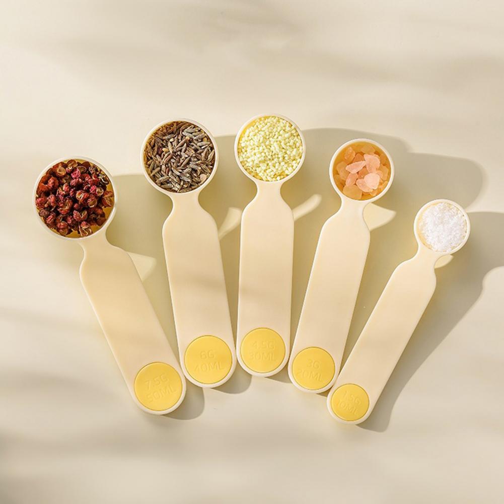 아기 안전 계량 스푼 식품 등급 계량 스푼 5개 정밀  - Baby Food Yellow 리뷰 및 가격
